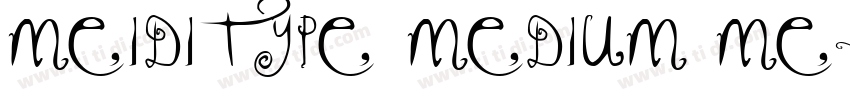 MEIDITYPE MEDIUM ME字体转换